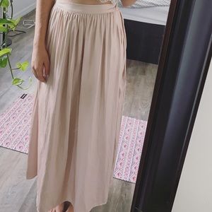 Blush pink skirt